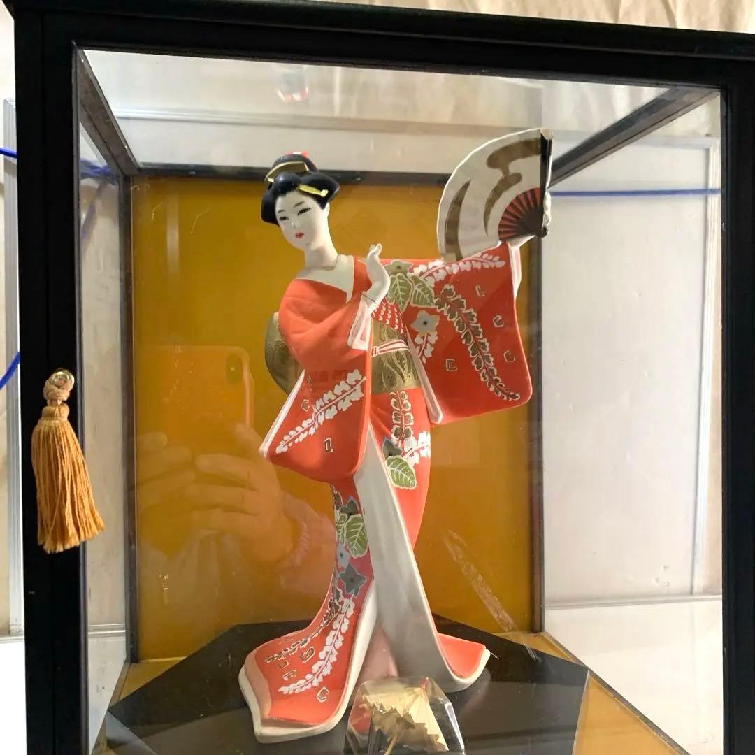 藤献上【博多人形】美人物　　　　　　（立姿）中古