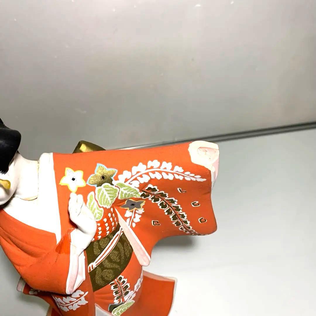 藤献上【博多人形】美人物　　　　　　（立姿）中古