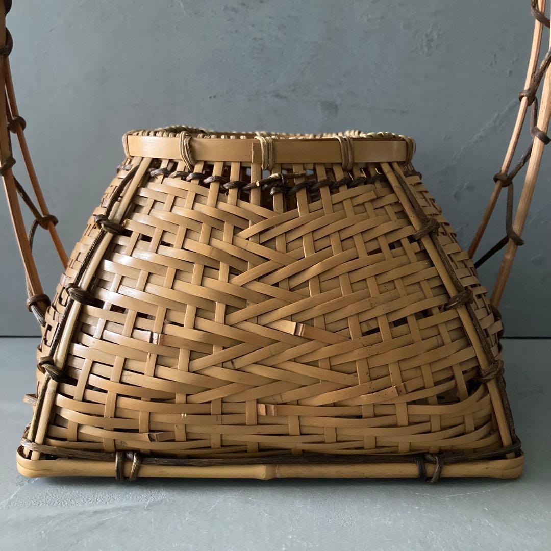 宗全籠 花入 手付置籠 花器 茶道具