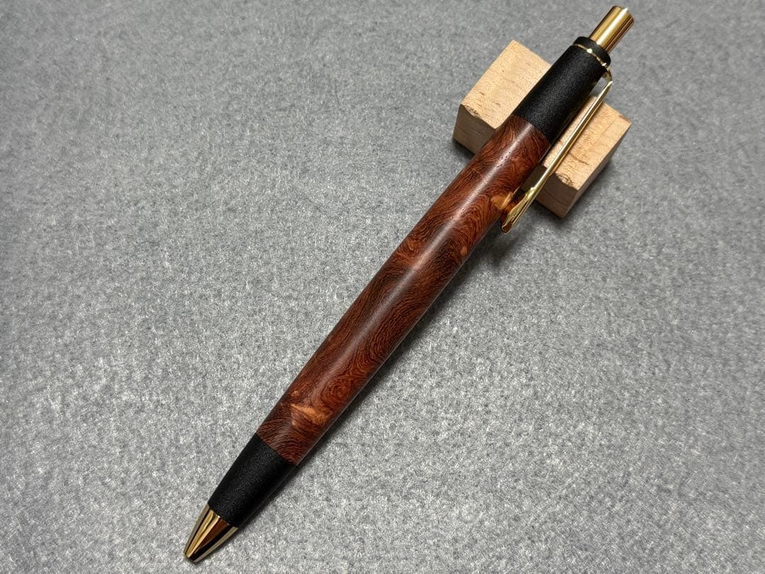 ①ボナンペン 真鍮 本花梨瘤 アンボイナ MP [野原工芸 工房楔 こぶた工房]