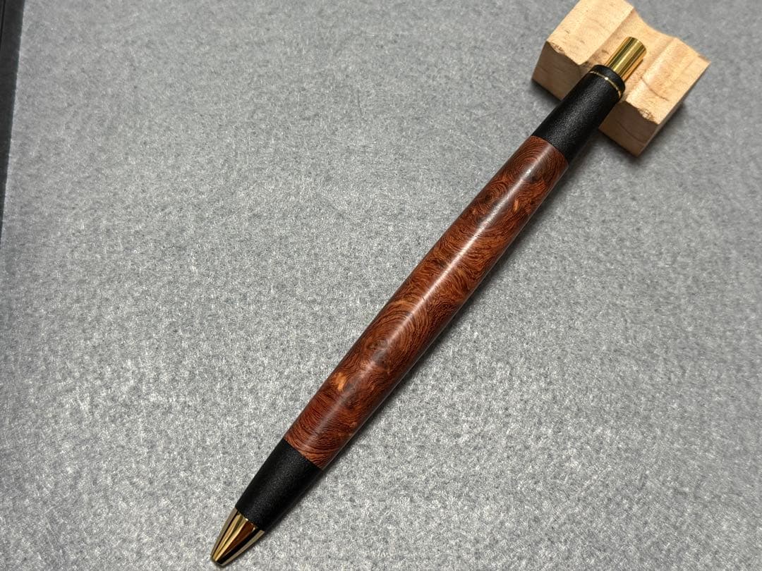 ①ボナンペン 真鍮 本花梨瘤 アンボイナ MP [野原工芸 工房楔 こぶた工房]