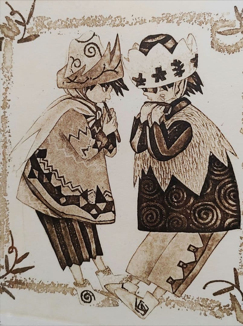 逸見亜古 一緒に始めよう 銅版画 50限定 直筆サイン入り