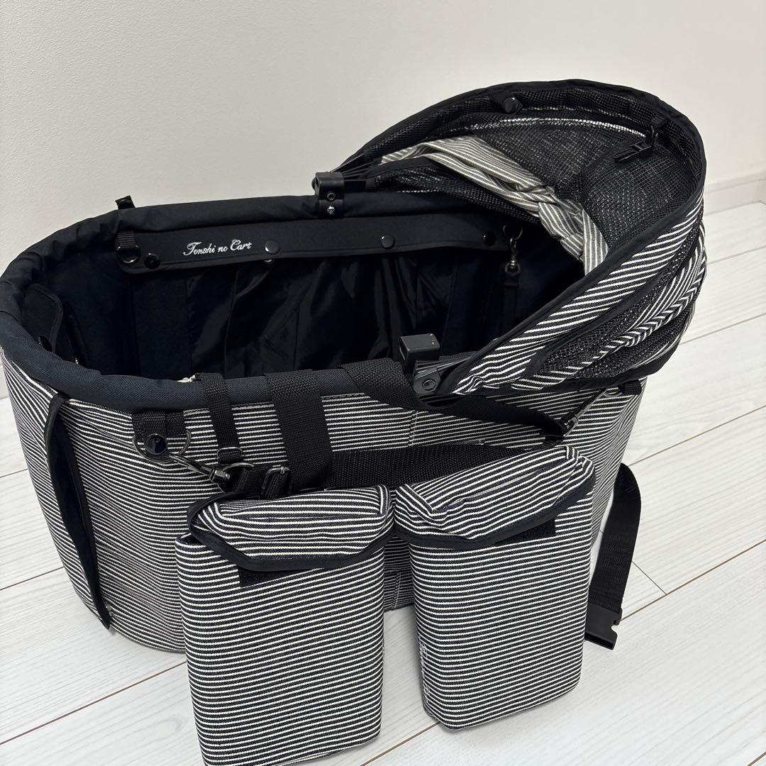 天使のカート 犬用キャリーバッグ ストライプ　Mサイズ
