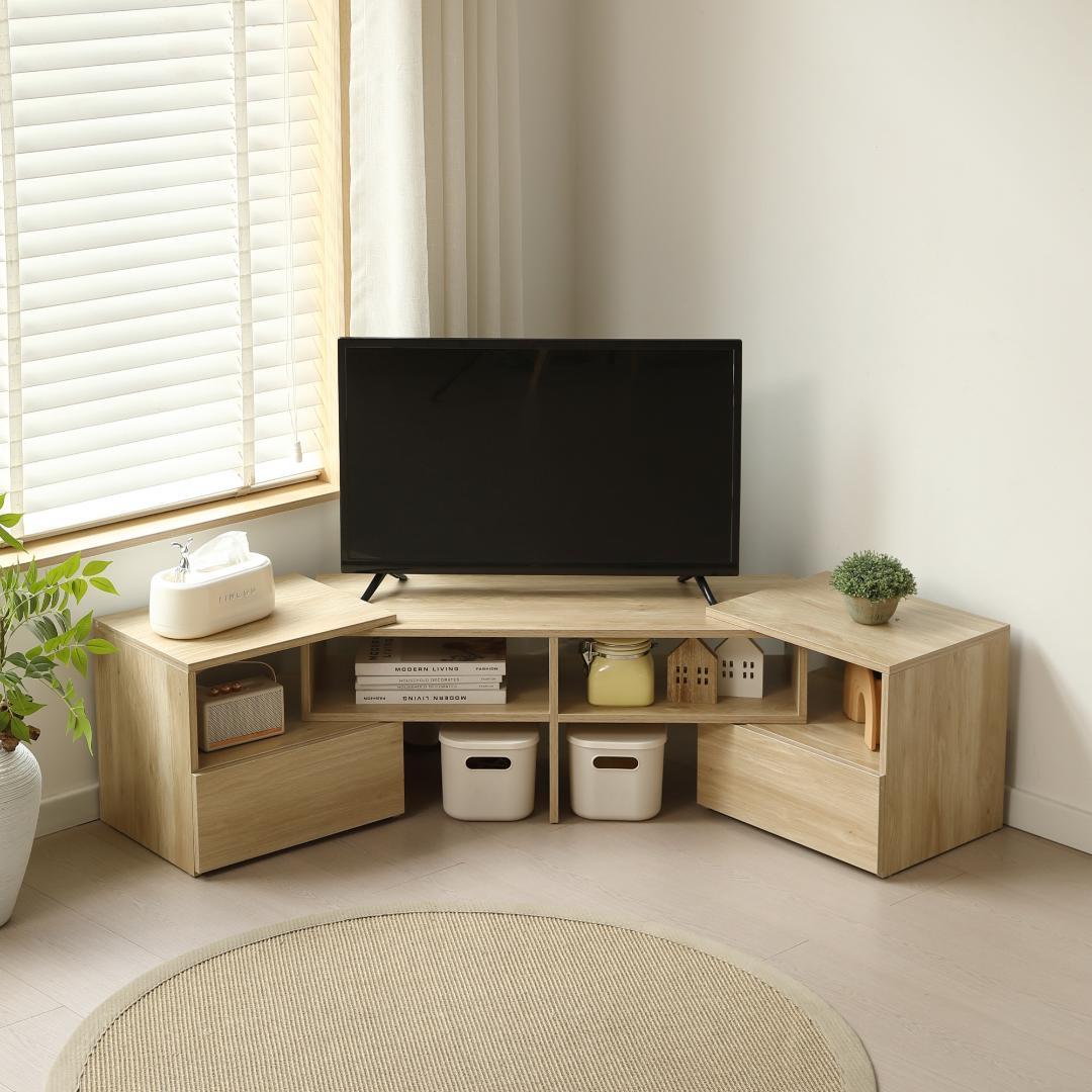超人気！テレビ台 ローボード 伸縮自由 幅93～172cm NATURAL