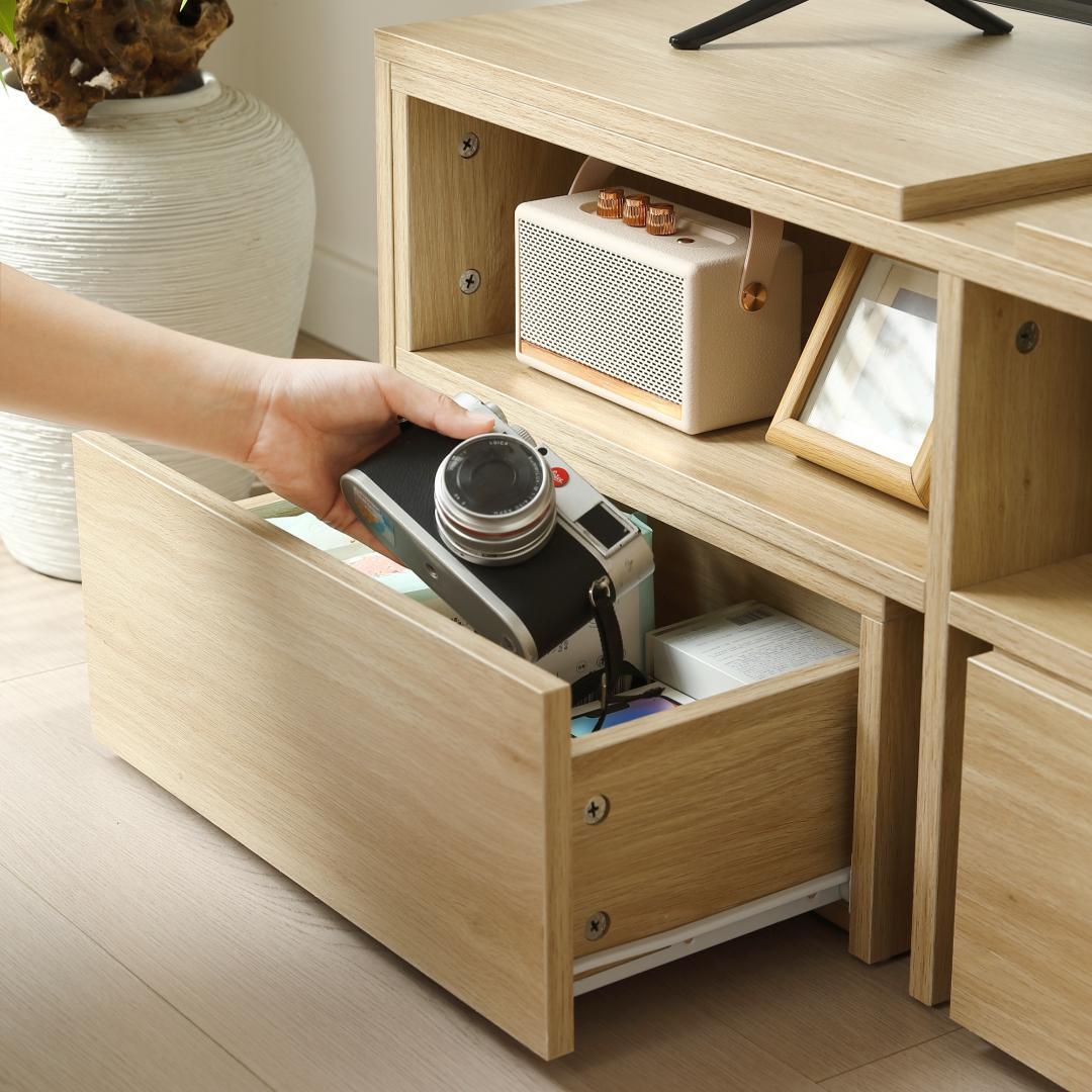 超人気！テレビ台 ローボード 伸縮自由 幅93～172cm NATURAL