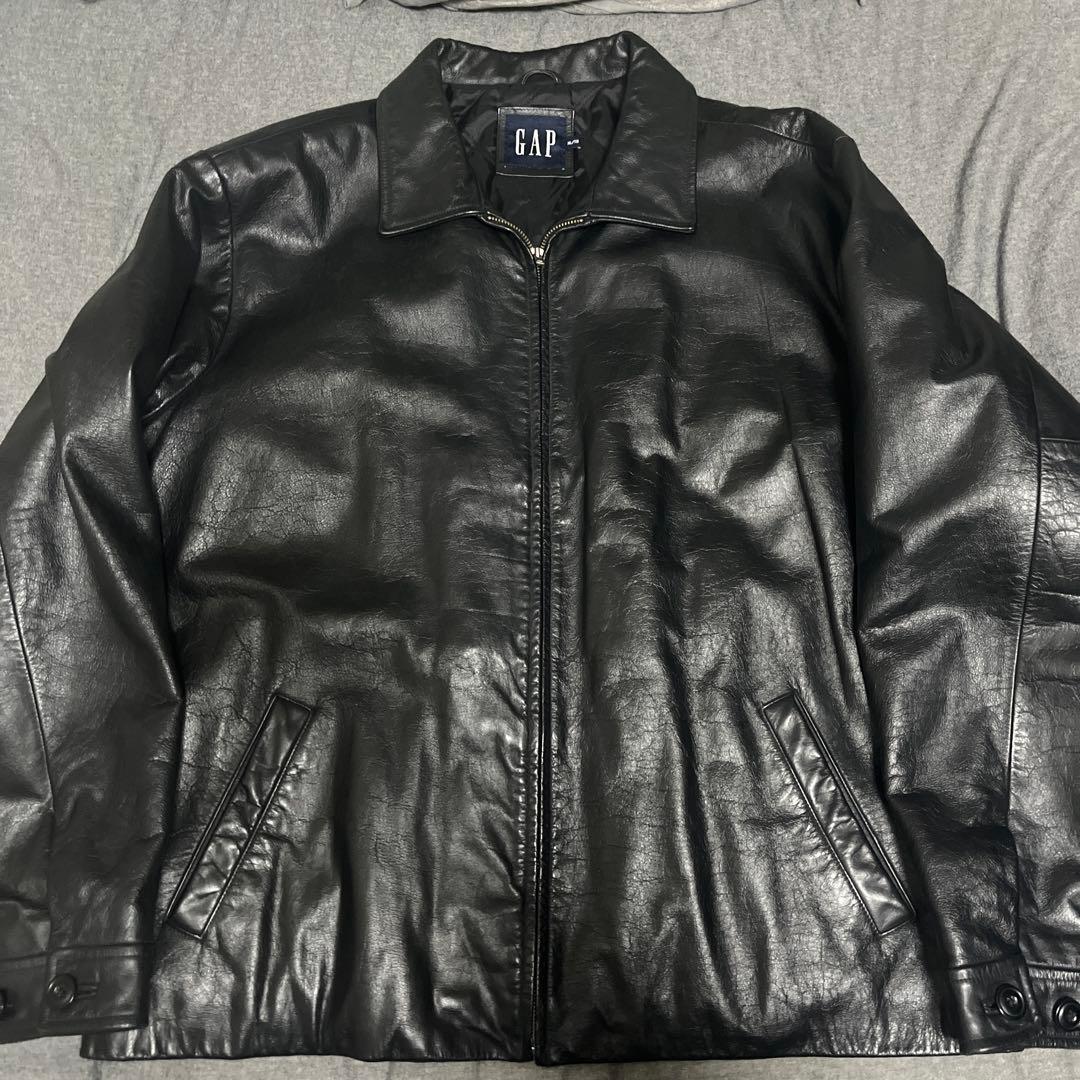 【極美品】OLD GAP 90s 牛革 レザージャケット XL オールドギャップ
