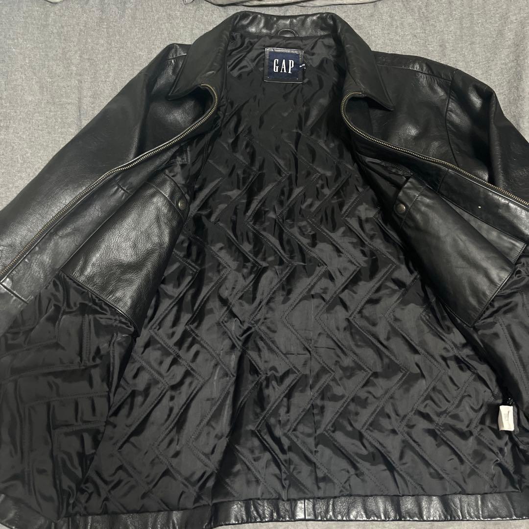 【極美品】OLD GAP 90s 牛革 レザージャケット XL オールドギャップ