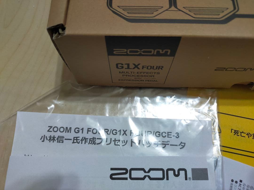 使用1、2回 ZOOM G1X FOUR マルチエフェクター 小林信一パッチ付