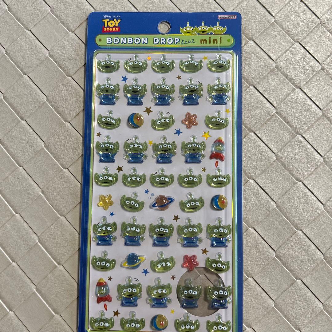 【正規品】ディズニースヌーピーサンリオボンボンドロップシール　ミニ7枚