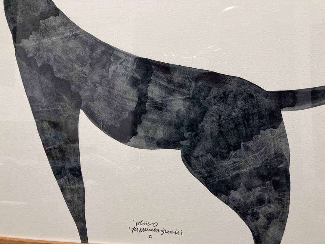 山口一郎　原画　黒猫 64×64