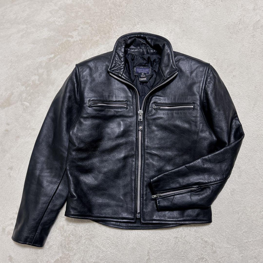 美品 70s〜90s TALONジップ シングル ライダース M カウハイド