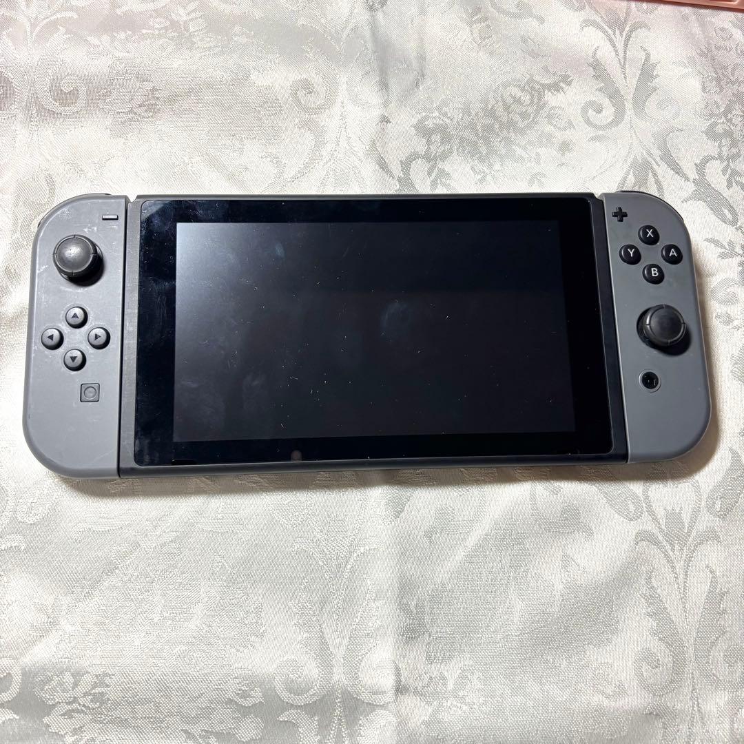 Nintendo Switch 本体 グレー 【カバー ケース SDカード付】