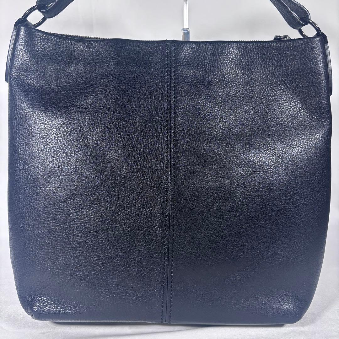 美品 土屋鞄 ショルダーバッグ 2way 斜め掛け クラルテ レザー ブラック