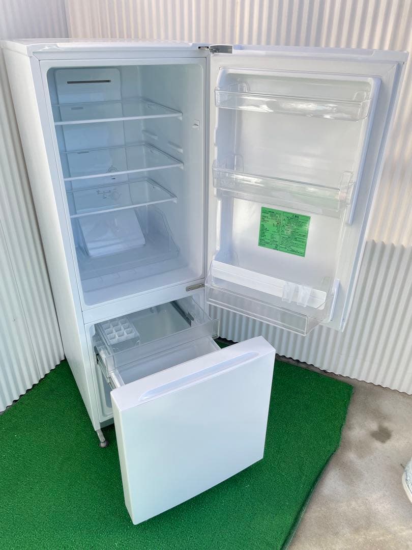 907 ヤマダセレクト おしゃれホワイト2ドア冷蔵庫 156L 一人暮らし 単身