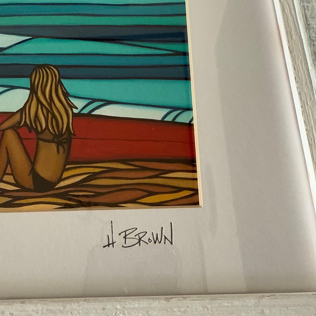 ヘザーブラウン額入り2枚セット