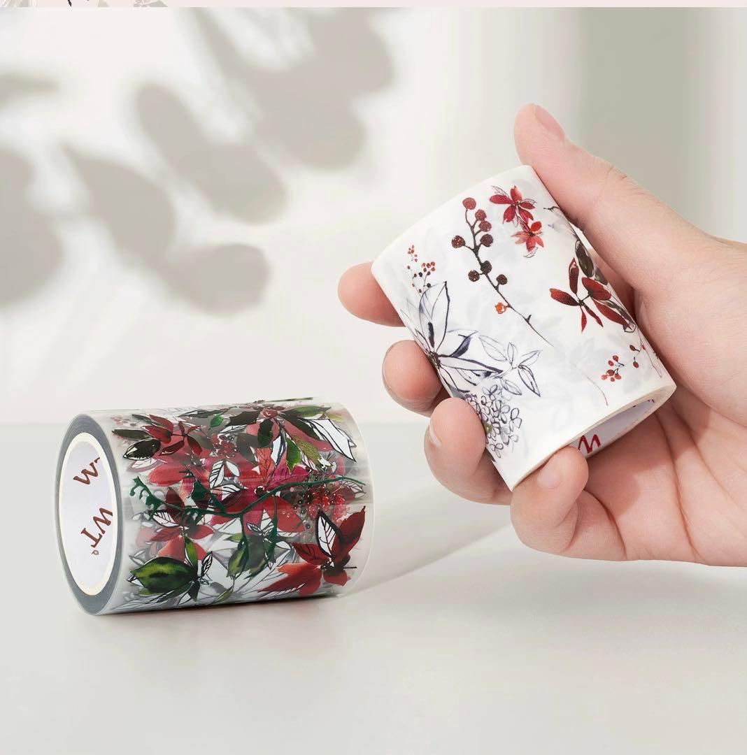 ⭐️SALE⭐️ WT《叶底藏花》海外マスキングテープ マステ
