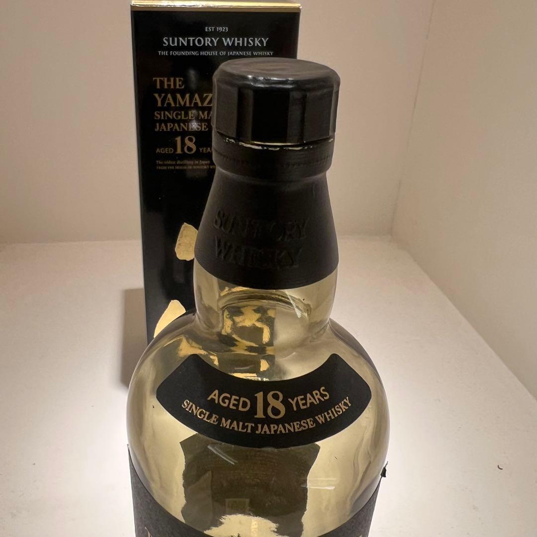 サントリー山崎18年 シングルモルトウイスキー 700ml 空瓶