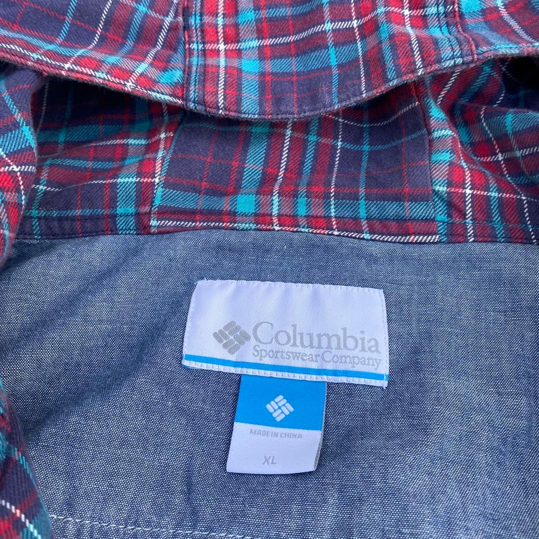 00s Columbia 短丈 チェック ジャケット y2k テック系 人気
