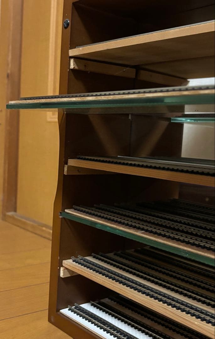 Nゲージ　棚　自作棚　BOX ケース　レール付き　DIY