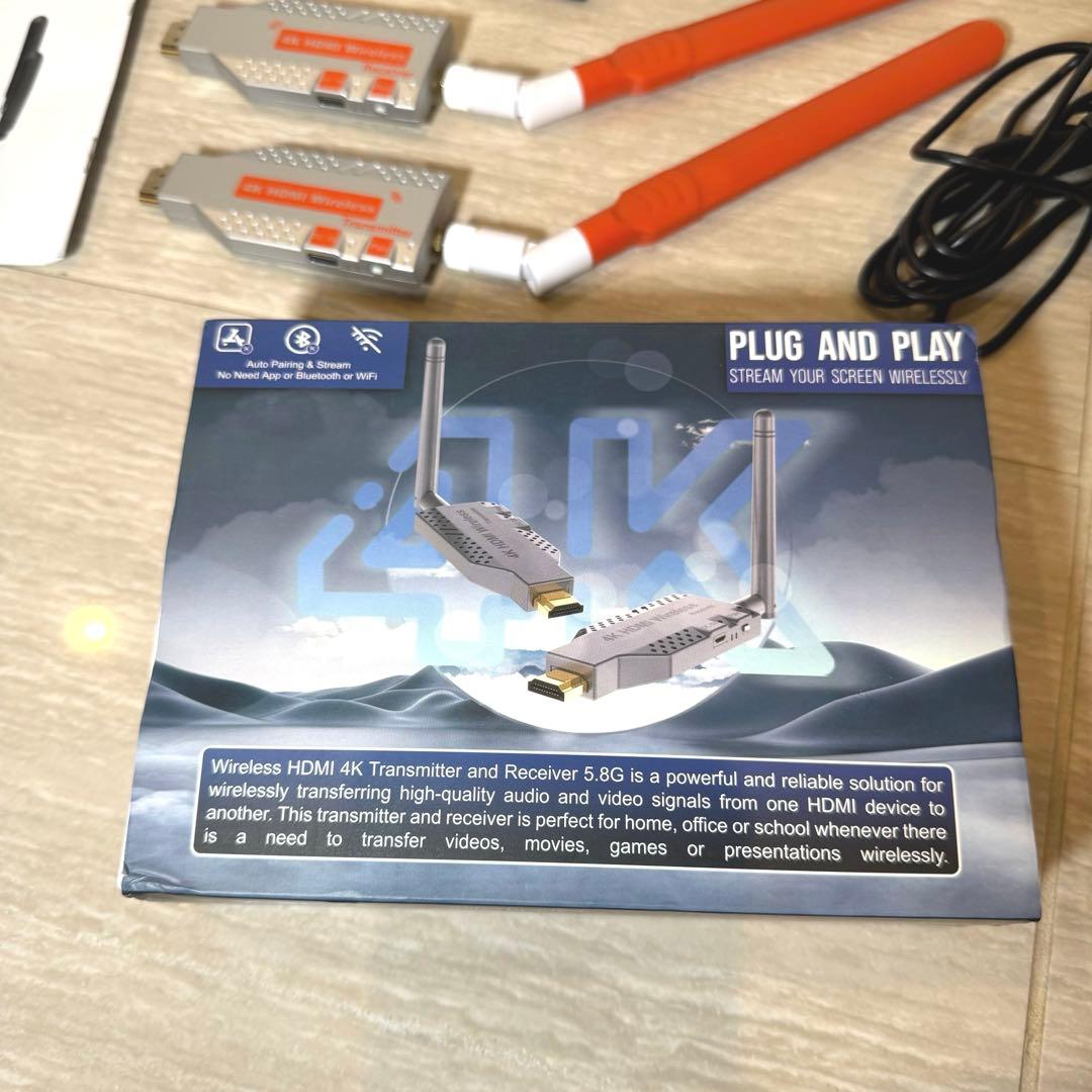 HDMI ワイヤレス 4K 150m 無線 長い ケーブル代わりに！