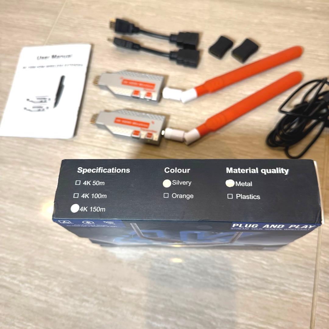 HDMI ワイヤレス 4K 150m 無線 長い ケーブル代わりに！