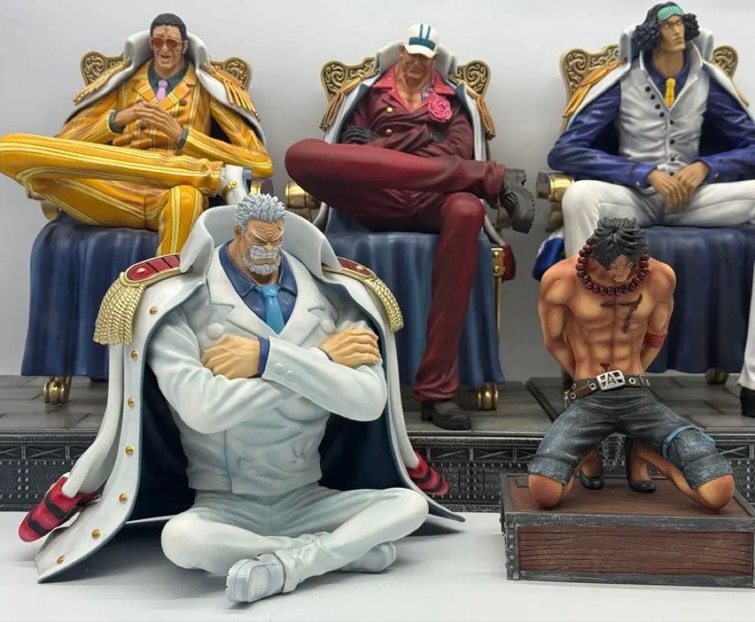 ワンピース フィギュア ガレージキット　3体セット　三大将　赤犬　黄猿　青雉