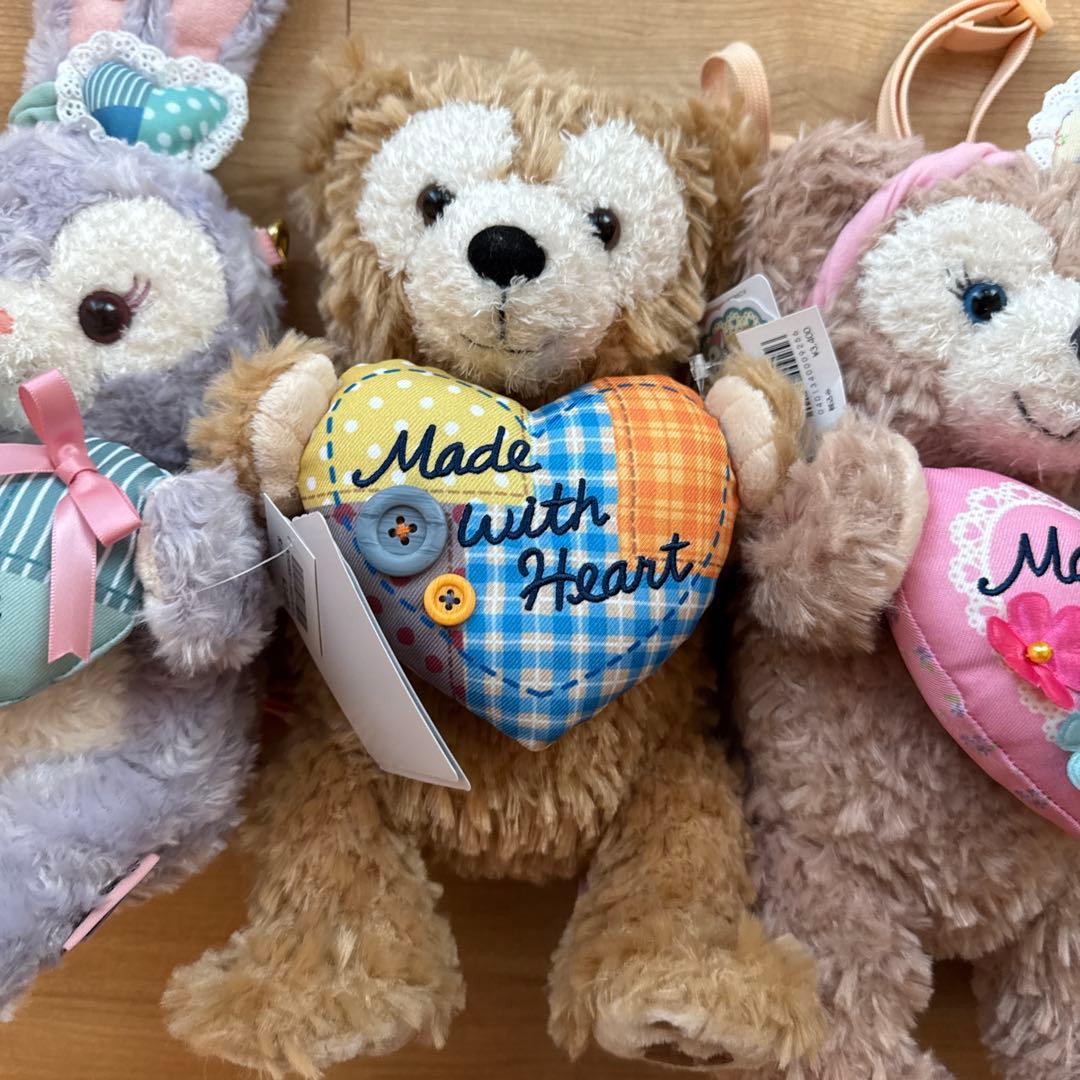 ハートウォーミングデイズ　ぬいぐるみポシェット　ダッフィー　ジェラトーニ　セット