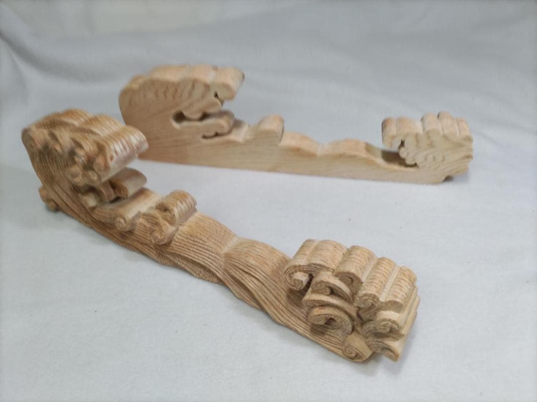 ★ ☆【波】幅30ｃｍ　1組（2個）山車、だんぢり彫刻部材　送料無料！