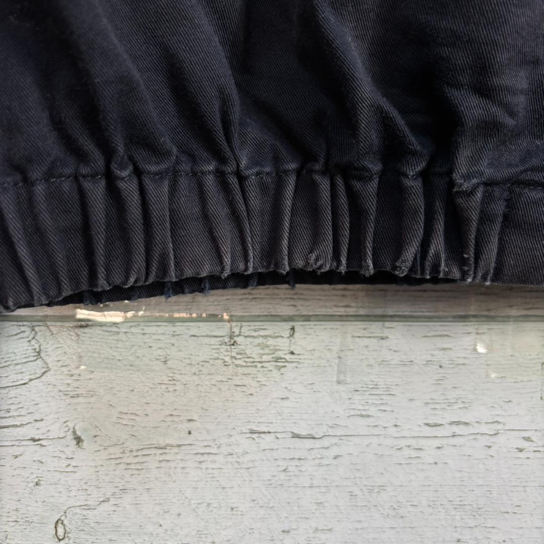 フレッドペリー ハリントンジャケット スウィングトップ 刺繍ロゴ　紺　L