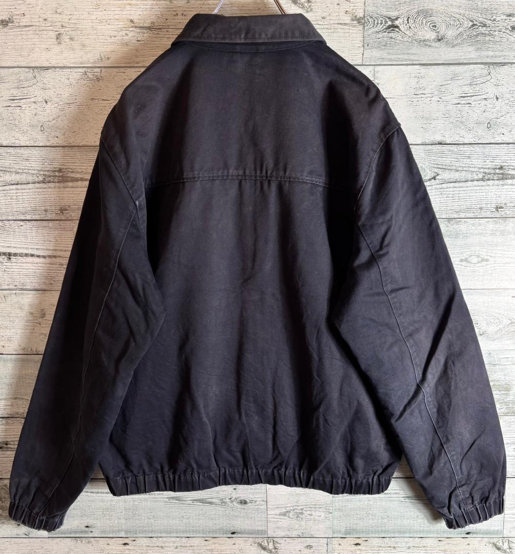 フレッドペリー ハリントンジャケット スウィングトップ 刺繍ロゴ　紺　L