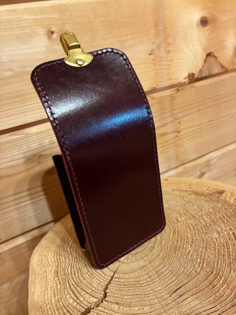 【マツ】タバコケース　ルガトショルダー　手縫い　キャンモア