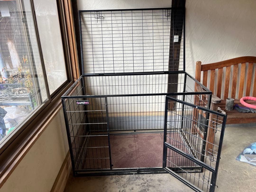 Fearndea 中型犬用ケージ 黒