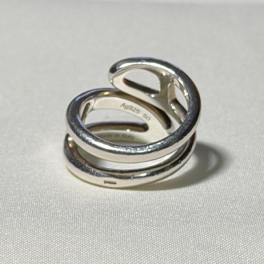 エルメス シェーヌダンクル ツイスト リング シルバー925 サイズ50
