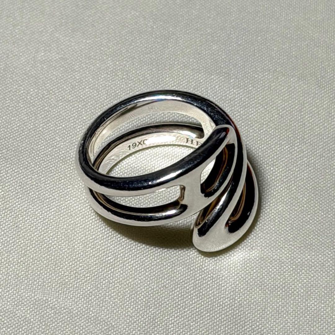 エルメス シェーヌダンクル ツイスト リング シルバー925 サイズ50