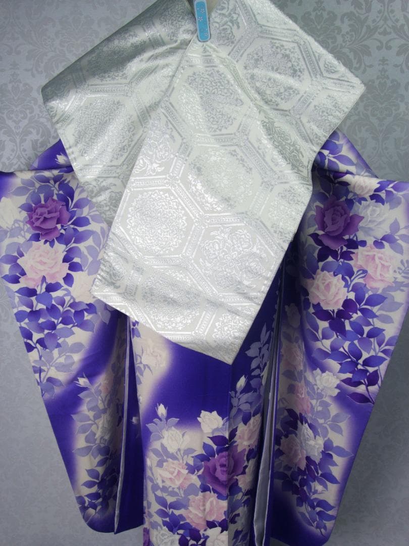 ももちゃん様 振袖5点セット 薔薇 ホワイトレースセット