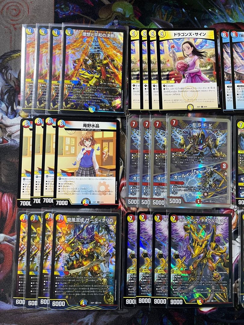 デュエマ　ラッカ庵野　ラッカゾージア　祝え庵野　デッキ　スリーブ付き