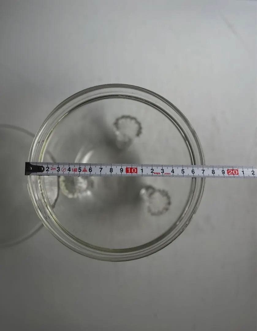 669 骨董 アンティーク 和ガラスの蓋物 菓子器 三つ脚 エッチング 大正期