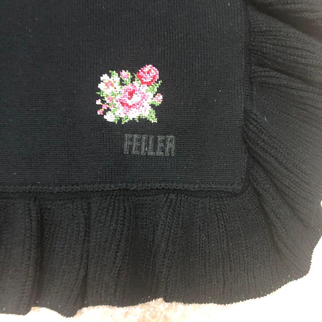 フェイラーストール　マフラー　ポンチョ　肩掛け　膝掛け　刺繍入　未使用