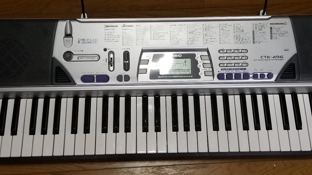 カシオCASIO ベーシックキーボード 電子キーボード 61鍵 CTK-496