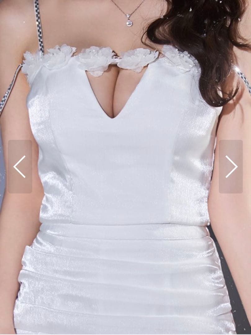 【即日発送】フラワーモチーフキャミセットアップミニドレス キャバドレス