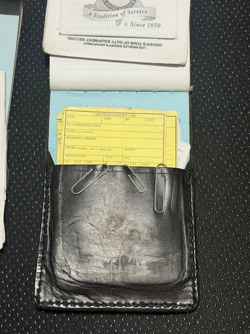 実物ロサンゼルスカウンティーシェリフメモパッド中古