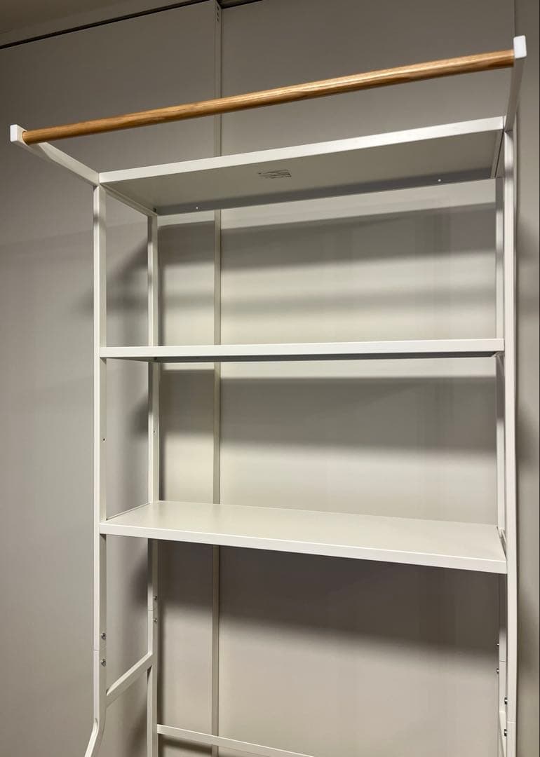 tower タワー ランドリーシェルフ ランドリーラック ホワイト　自立式