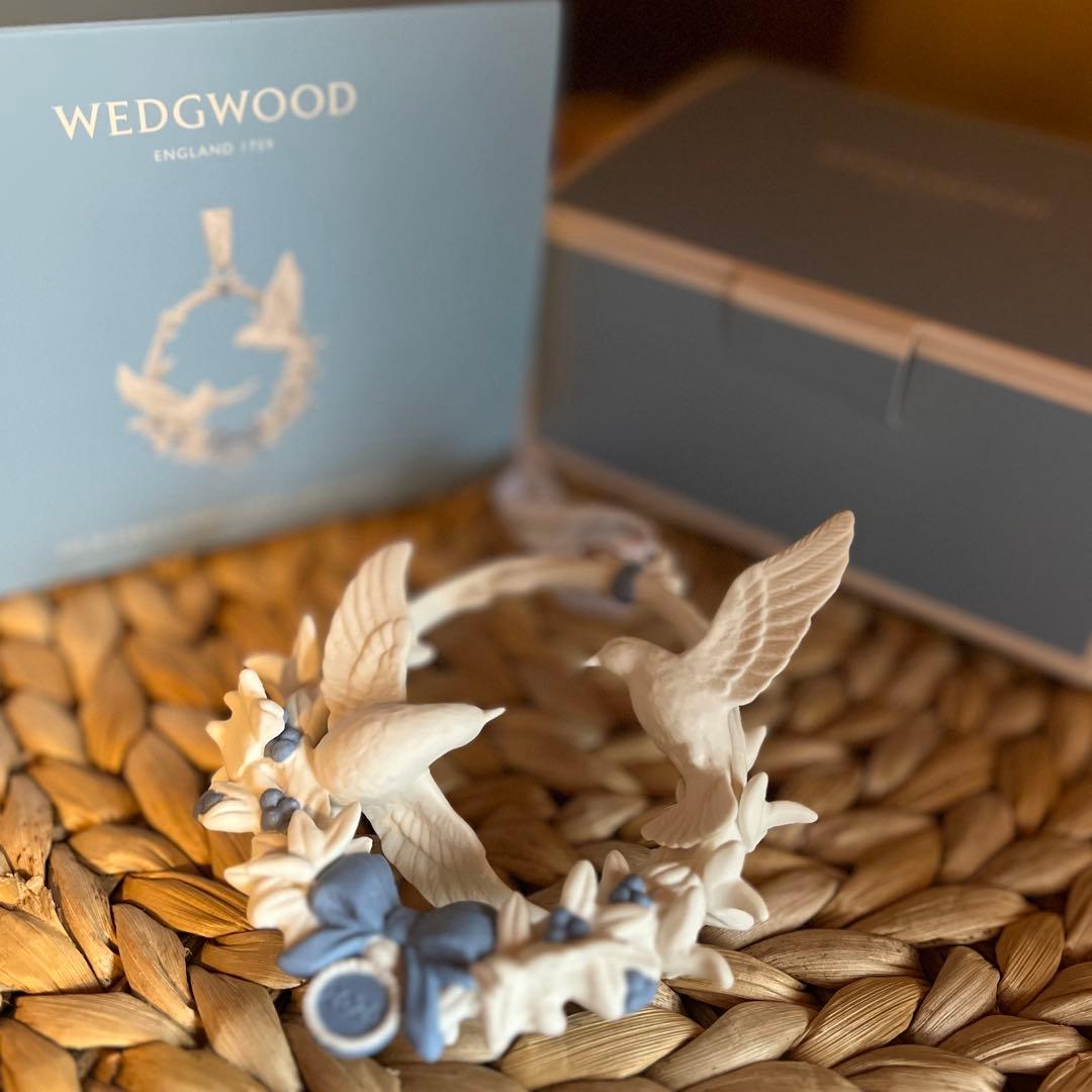 新品　ウェッジウッド　クリスマスオーナメント　2020 ハト