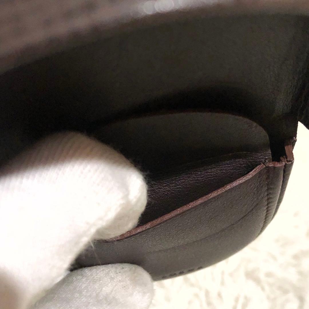 未使用✨ロエベ アナグラムロゴ　レザー　 ケース ダークブラウン