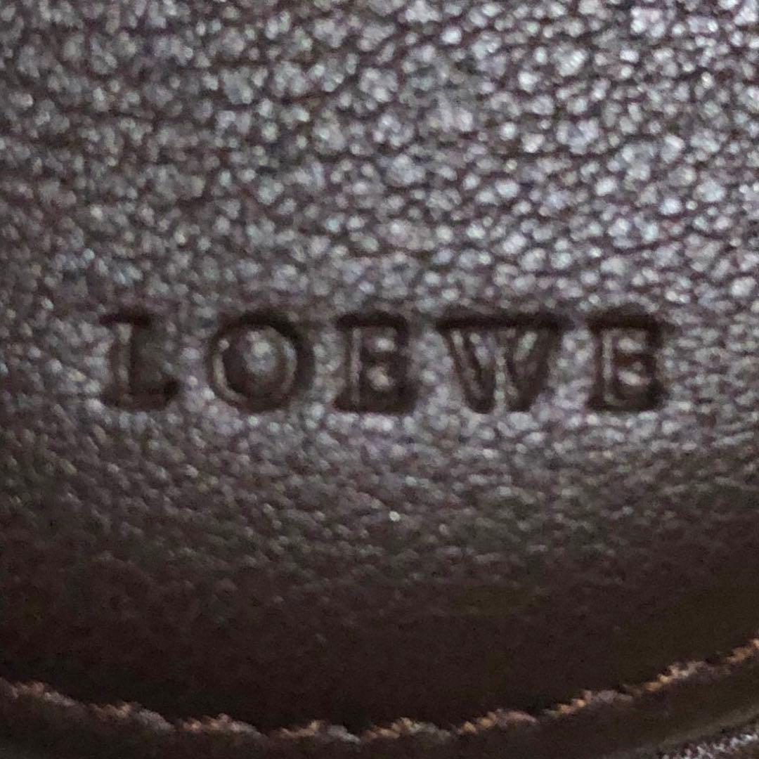未使用✨ロエベ アナグラムロゴ　レザー　 ケース ダークブラウン