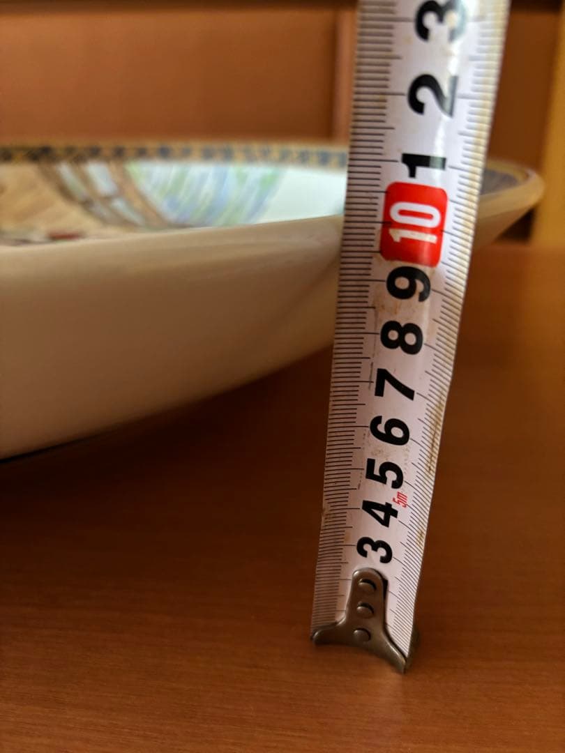 隆泉作　直径60cm 飾り皿　特大絵皿