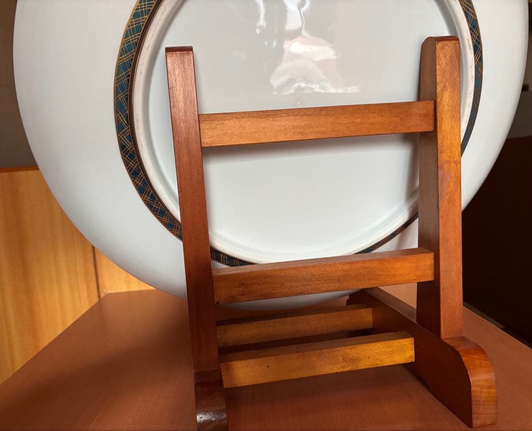 隆泉作　直径60cm 飾り皿　特大絵皿