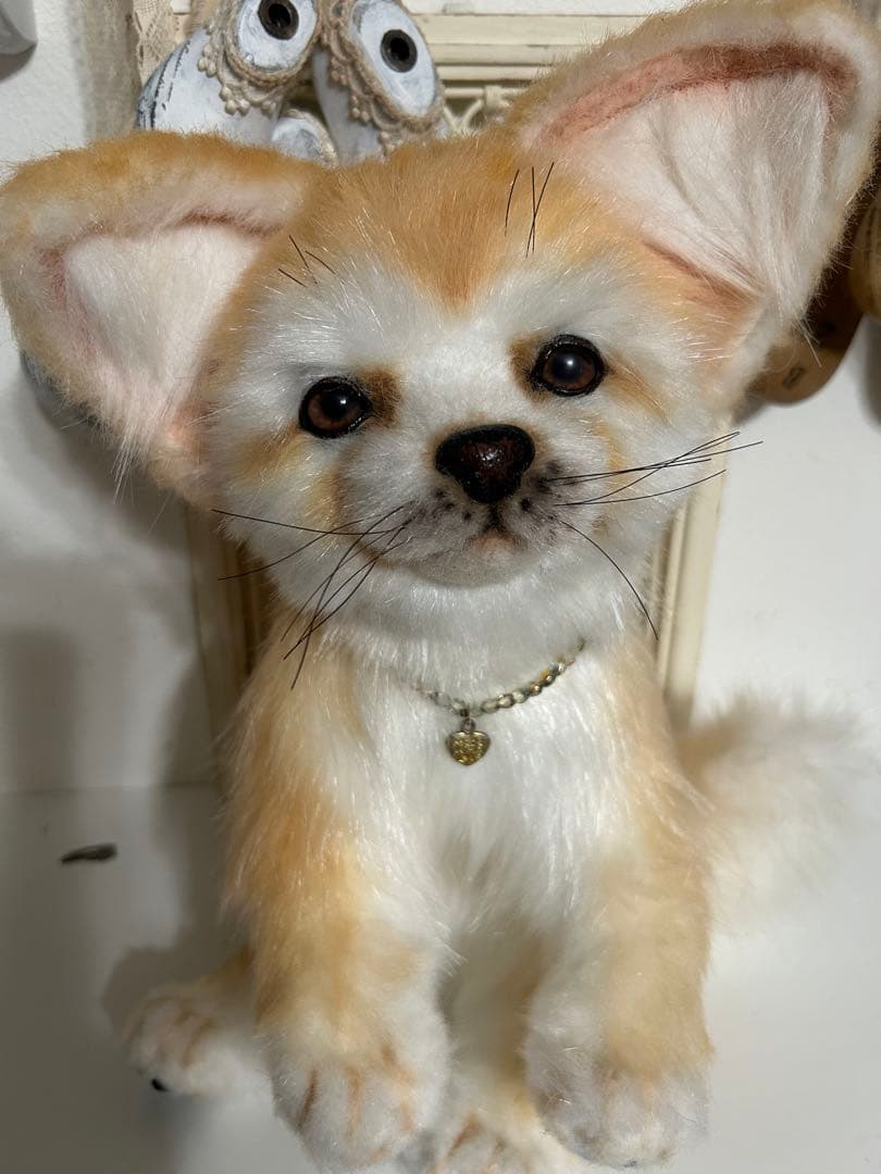 海外作家様作　ぬいぐるみ　テディベア　アートドール　フェネック　きつね