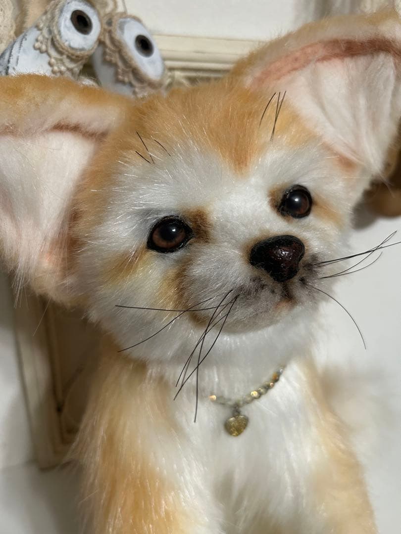 海外作家様作　ぬいぐるみ　テディベア　アートドール　フェネック　きつね