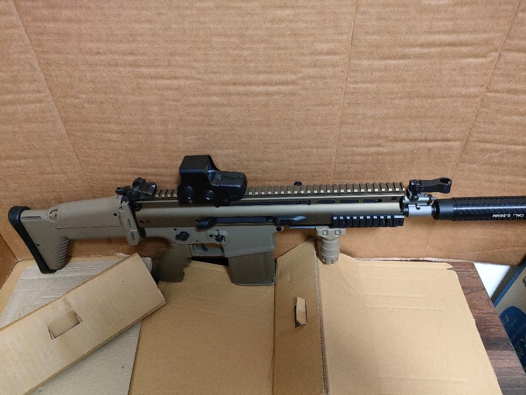 マ*ル様 東京マルイ　次世代電動ガン　スカーH　サイレンサー　サイト　グリップ付